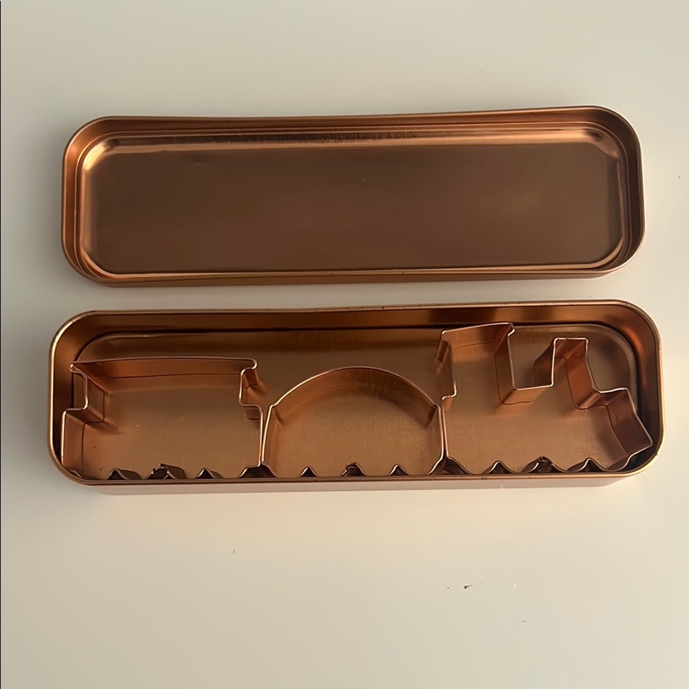 Copper Train Cookie Cutter Set